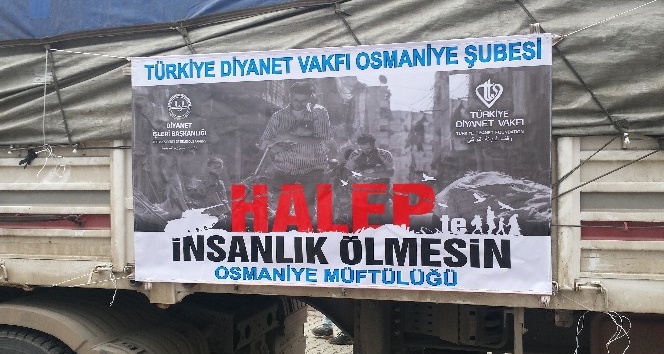 Halep’ten tahliye edilen Suriye’lilere yardımlar sürüyor