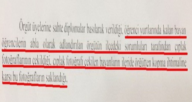 Fetullahçı Terör Örgütü’ (FETÖ)nün Ordu iddianamesinden şok detaylar