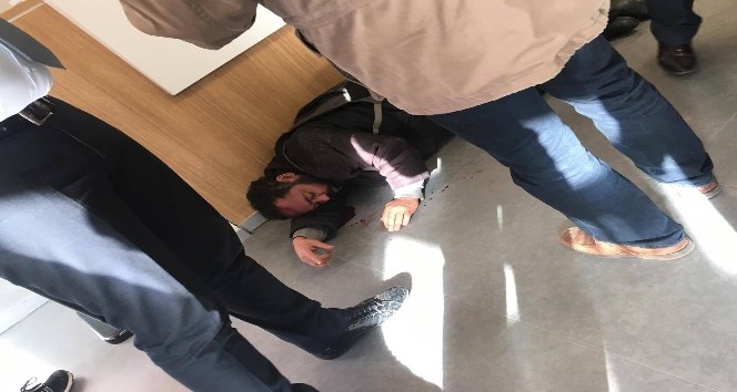 Soygun girişimi hastanede bitti