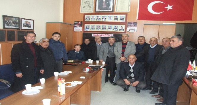 Yerköy İlçe Emniyet Müdürü Yaşar Mumcu, Muhtarlar Derneğini ziyaret etti