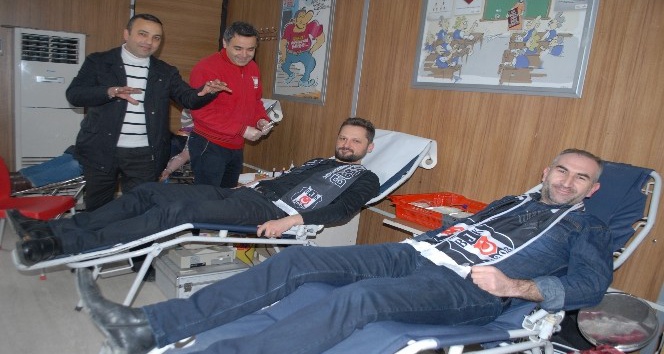 Beşiktaşlılar kan bağışında bulundu