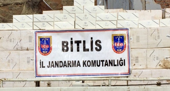 Bitlis’te 48 bin paket kaçak sigara ele geçirildi