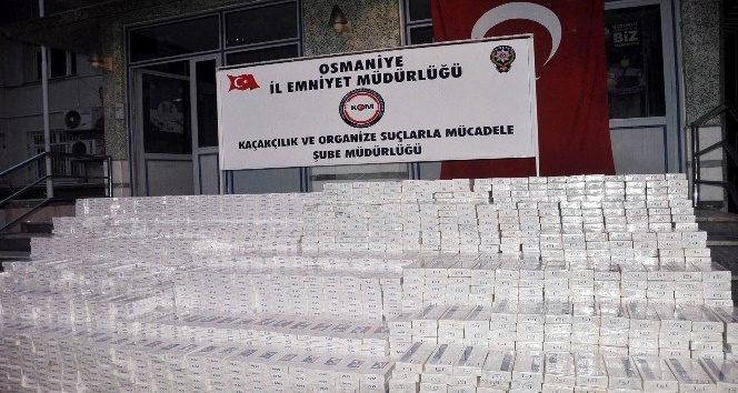 Osmaniye’de kaçak sigara operasyonu