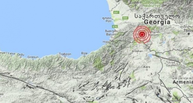 Türkiye-Gürcistan sınırında 4.1 şiddetinde deprem