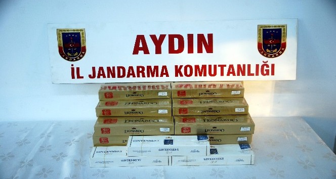 Aydın’da 370 paket kaçak sigara ele geçirildi