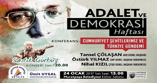 Muratpaşa’da Adalet ve Demokrasi Haftası etkinlikleri