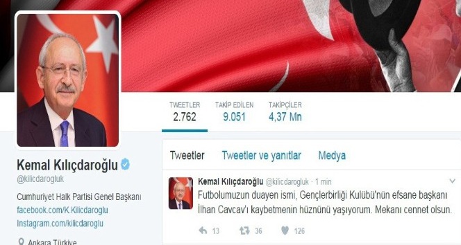 CHP Lideri Kılıçdaroğlu’ndan Cavcav mesajı