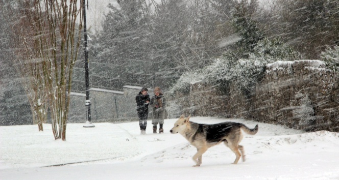 Çamlıca tepesi beyaza büründü