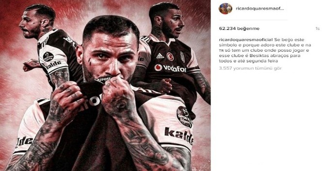 Quaresma’dan Aziz Yıldırım’a cevap: “Beşiktaş’tan başka yerde oynayamam”