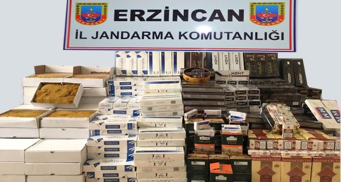 Erzincan da kaçakçılık operasyonu