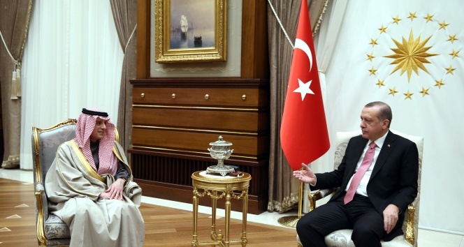 Cumhurbaşkanı Erdoğan, Suudi Arabistan Dışişleri Bakanını kabul etti