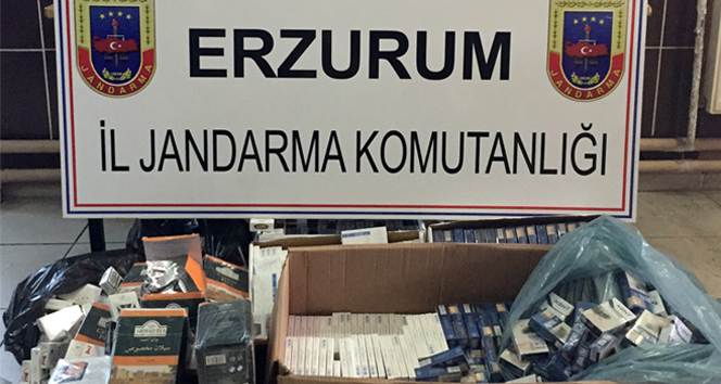 Erzurum&#039;da cips ambalajına gizli kaçakçılık jandarmaya takıldı
