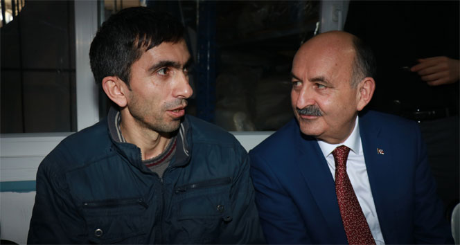 Çalışma ve Sosyal Güvenlik Bakanı Mehmet Müezzinoğlu işçilerle buluştu