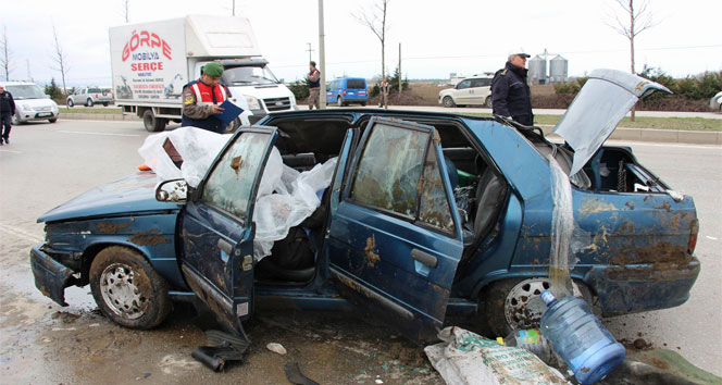 Samsun&#039;da trafik kazası: 1 ölü, 1 yaralı