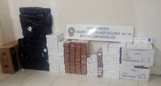 Kahramanmaraş’ta 4 bin paket kaçak sigara ele geçirildi