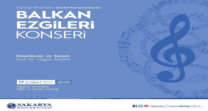 SAÜ’de ‘Balkan Ezgileri Konseri’ düzenlenecek