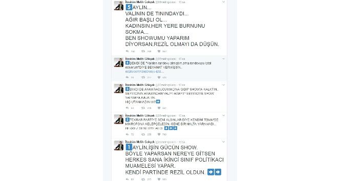 Başkan Gökçek sosyal medyadan Nazlıaka’yı eleştirdi