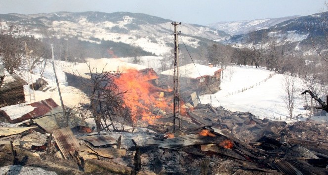 Kastamonu’da çıkan yangın 7 evi kül etti