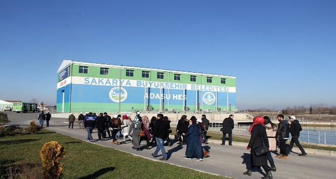 SASKİ’de staj yapan öğrenciler kurumun inşa ettiği tesisleri gezdi