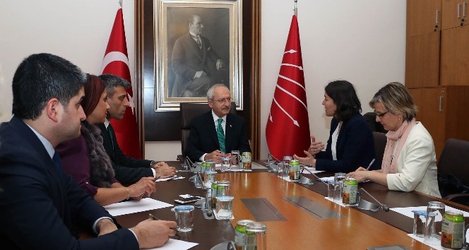 Kılıçdaroğlu, Avrupa Parlementosu Türkiye Raportörü Kati Piri ile görüştü