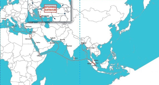 17 ülkeyi birbirine bağlayan denizaltı veri hattı projesi faaliyete geçti