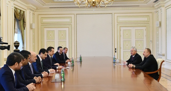 Aliyev, Bakan Çelik’i kabul etti
