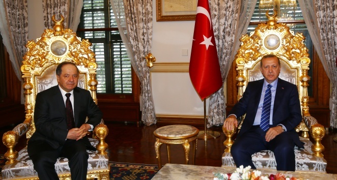 Cumhurbaşkanı Erdoğan, Mesut Barzani &#039;yi kabul etti