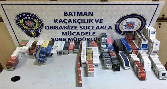 Batman’da 15 bin 328 paket kaçak sigara ele geçirildi