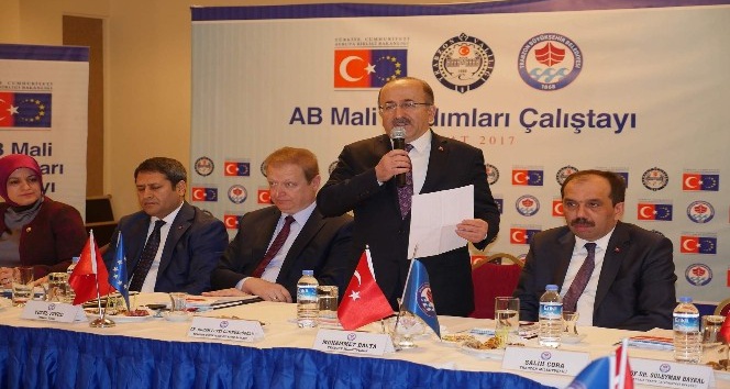 Başkan Gümrükçüoğlu AB Mali Yardımları Çalıştayı’nda konuştu