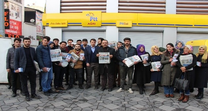 AK Parti Ağrı Gençlik Kolları Yeni Anayasa Maddelerini Kılıçdaroğlu’na Gönderdi