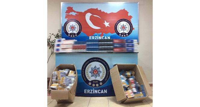 Erzincan da kaçak sigara operasyonu
