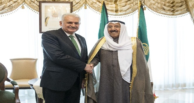 Başbakan Yıldırım, Kuveyt Emiri El-Sabah ile bir araya geldi
