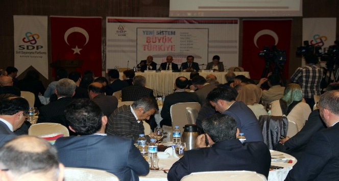 SDP tarafından ‘Yeni Sistem Büyük Türkiye’ paneli