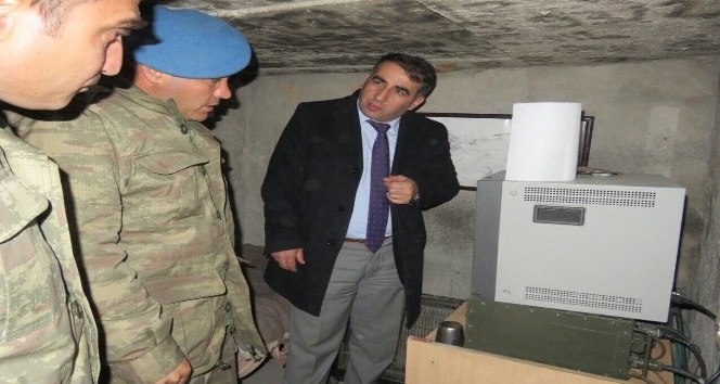 Kaymakam Ercan Öter, askeri üst bölgelerini ziyaret etti