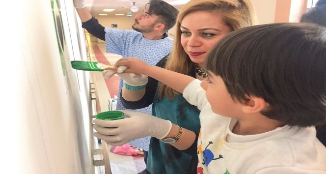 Harran Üniversitesi çocuk servisinde hastalar sanatla iyileştirilecek