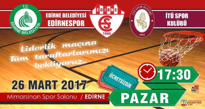 Edirne Belediye Başkanı Gürkan’dan liderlik maçına davet