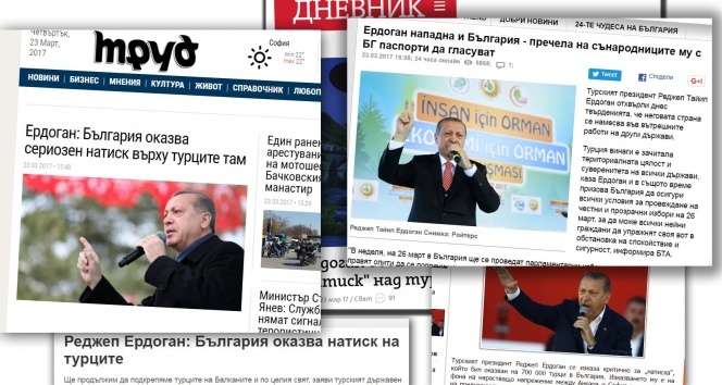Cumhurbaşkanı Erdoğan'ın sözleri, Bulgar medyasında geniş yankı buldu