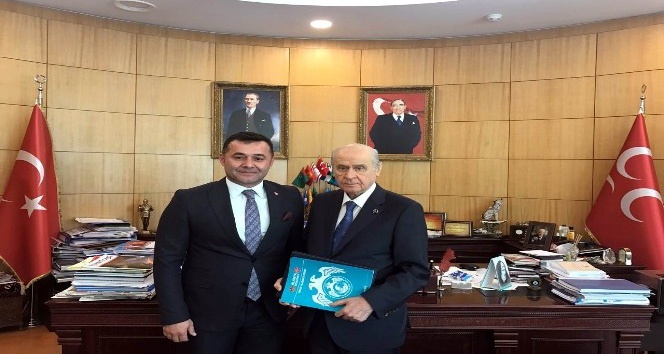 MHP Genel Başkanı Bahçeli, Belediye Başkan Yücel’i kabul etti