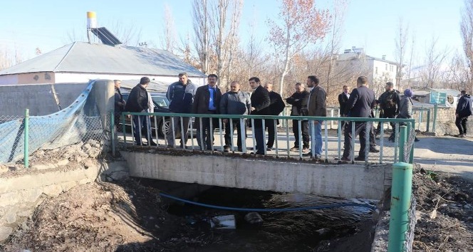 Erzurum DSİ 8. Bölge Müdürü Sadullah Seven Tutak’ta incelemelerde bulundu