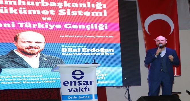 Bilal Erdoğan: “16 Nisan’da geleceğimizin bağımsızlık anlayışı üzerinde inşa edilmesine karar vereceğiz”