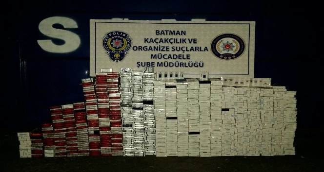 Batman’da 85 bin 30 paket kaçak sigara ele geçirildi