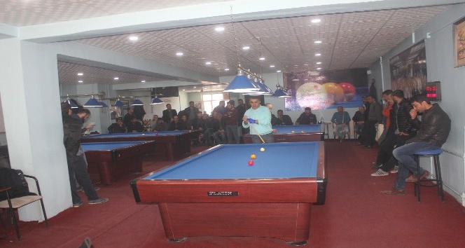 Ağrı’da bölgesel bilardo turnuvası düzenlendi