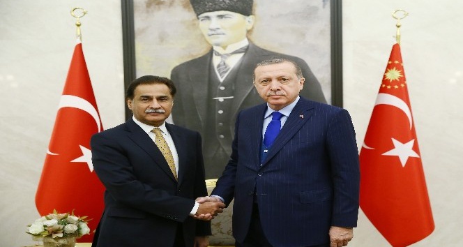 Cumhurbaşkanı Erdoğan, Pakistan Meclis Başkanı’nı kabul etti