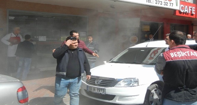 Edremit MHP binasında korkutan duman