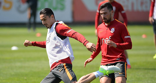 Galatasaray, Adanaspor maçı hazırlıklarını Florya Metin Oktay Tesisleri&#039;nde yaptı
