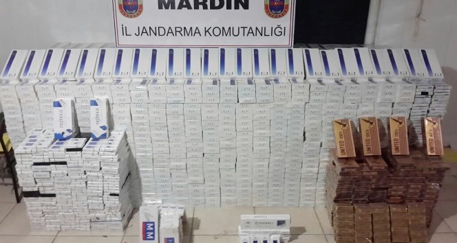 Nusaybin’de 28 bin 210 paket kaçak sigara ele geçirildi