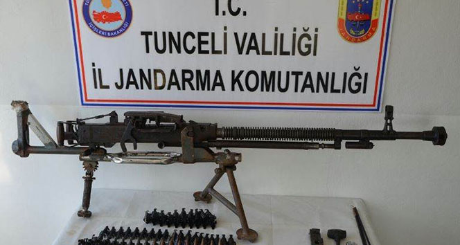 Tunceli'de teröristlere ait mühimmat ele geçirildi