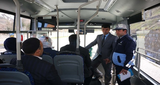 Bitlis’te halk otobüsleri denetlendi