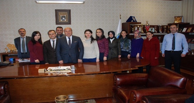 Aday öğretmenlerden Başkan Arslan’a ziyaret