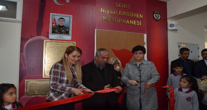 Şehit Niyazi Ergüven Kütüphanesi açıldı